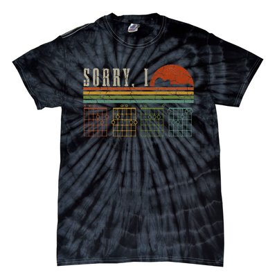 Sorry Idgaf Funny Hidden Message Guitar Chords Players Tie-Dye T-Shirt