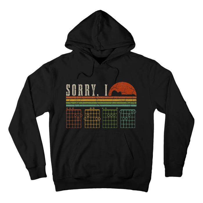 Sorry Idgaf Funny Hidden Message Guitar Chords Players Tall Hoodie