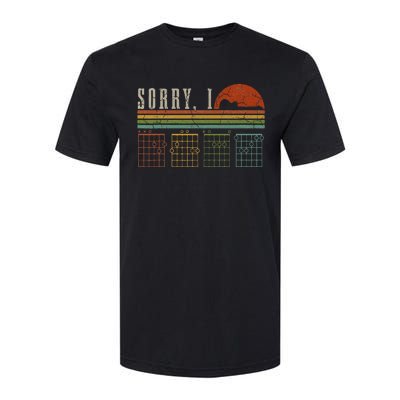 Sorry Idgaf Funny Hidden Message Guitar Chords Players Softstyle® CVC T-Shirt