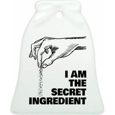 Secret Ingredient Funny Cooking Chef Ceramic Bell Ornament