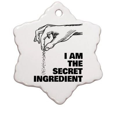 Secret Ingredient Funny Cooking Chef Ceramic Star Ornament