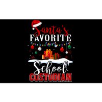 Santa Is Favorite School Custodian Xmas Light Hat Christmas Bumper Sticker