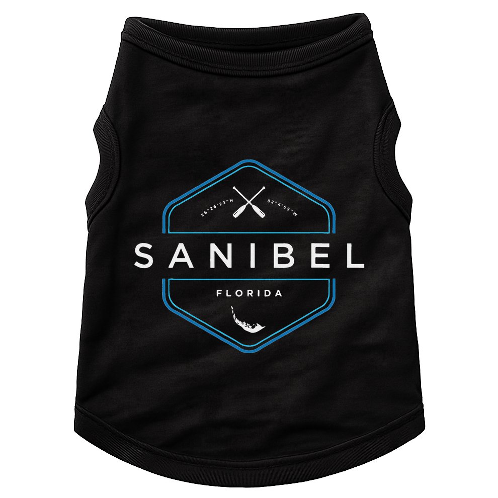 Sanibel Island Florida Beach Graphic Doggie Tank