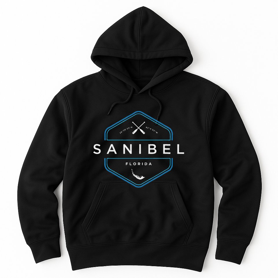 Sanibel Island Florida Beach Graphic Hoodie