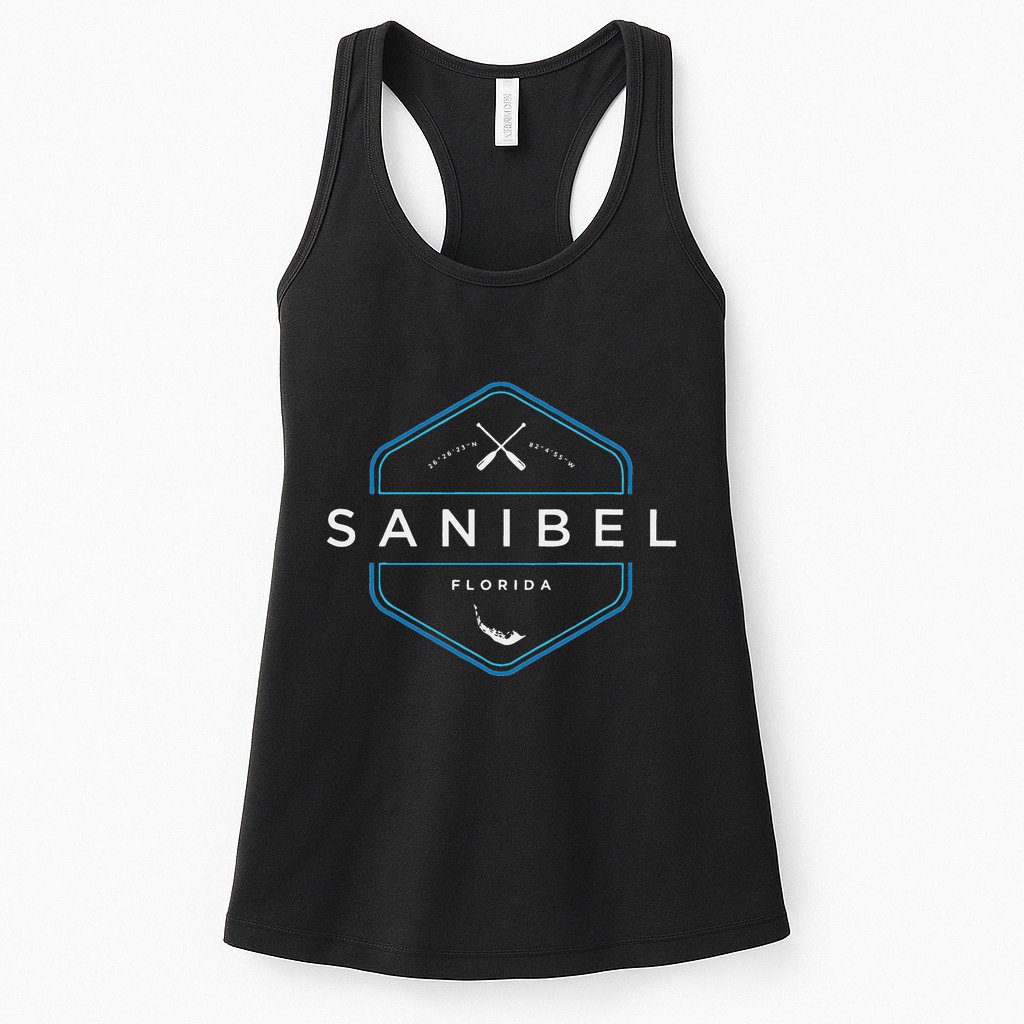 Sanibel Island Florida Beach Graphic Womens Tank Top