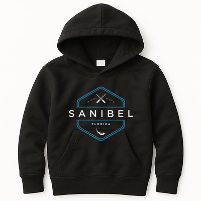 Sanibel Island Florida Beach Graphic Kids Hoodie