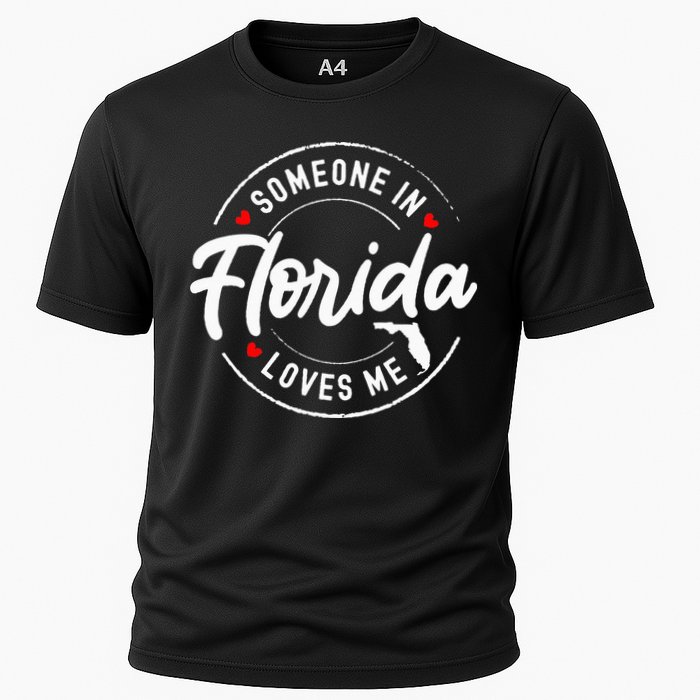 Someone In Florida Loves Me Cooling Performance Crew T-Shirt