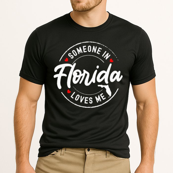 Someone In Florida Loves Me Cooling Performance Crew T-Shirt