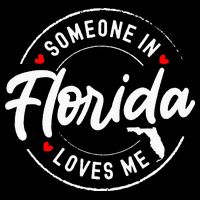 Someone In Florida Loves Me Drawstring Bag