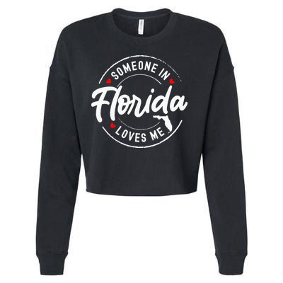 Someone In Florida Loves Me Cropped Pullover Crew