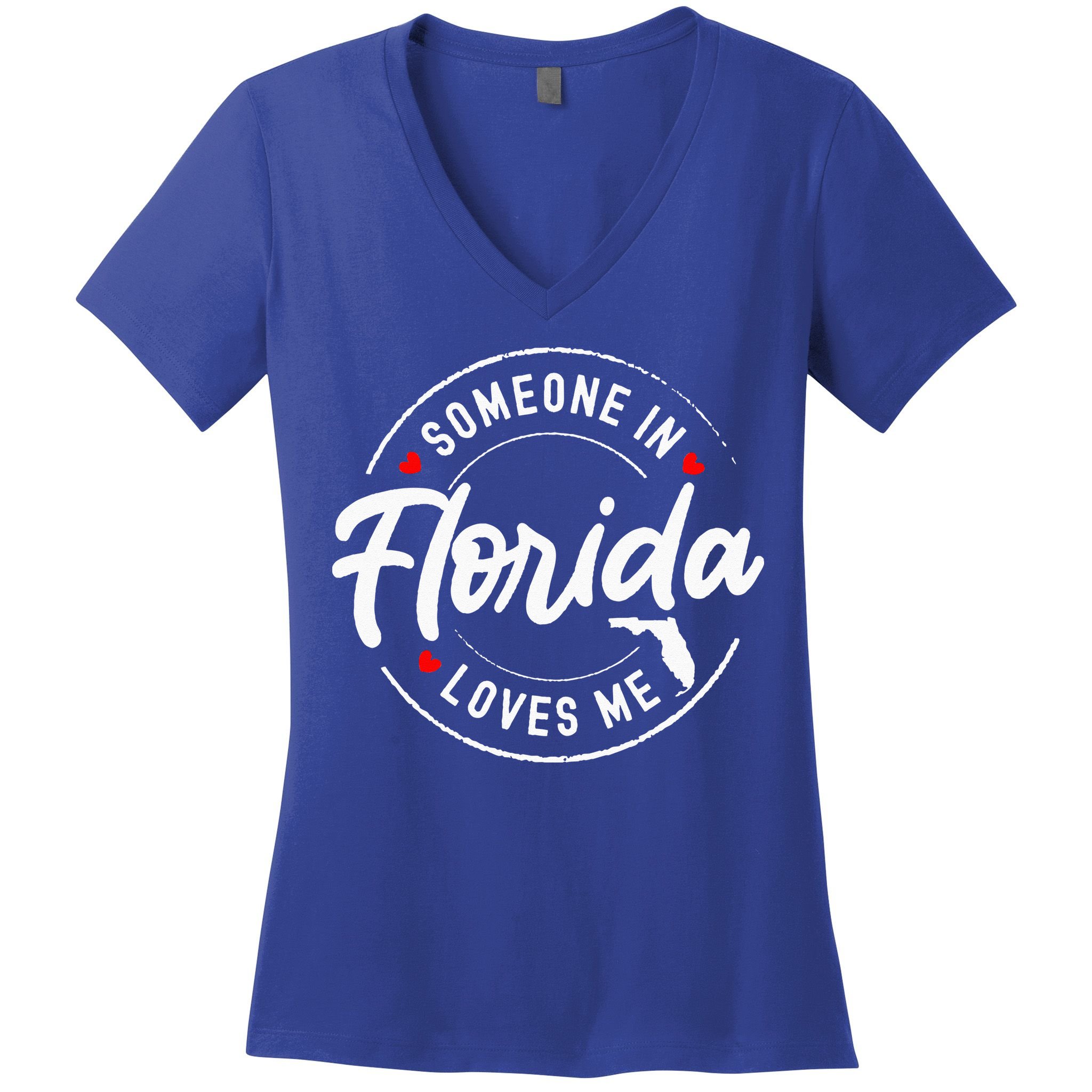 Someone In Florida Loves Me Women's V-Neck T-Shirt