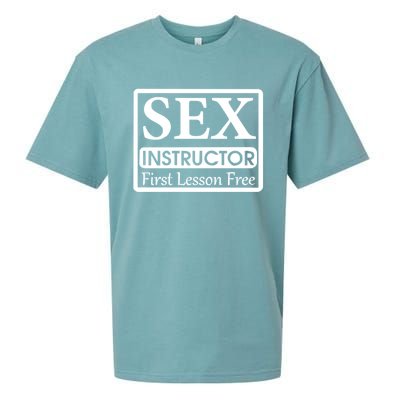 Sex Instructor First Free Lesson Sueded Cloud Jersey T-Shirt