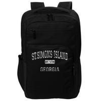 St.Simons Island Georgia Ga Vintage Impact Tech Backpack