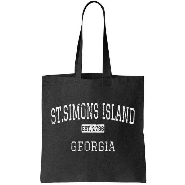 St.Simons Island Georgia Ga Vintage Tote Bag