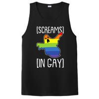 Screams In Gay Lazy Halloween Costume Funny LGBTQ Ghost Boo PosiCharge Competitor Tank