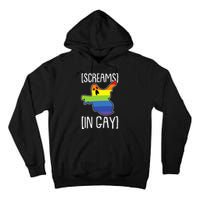 Screams In Gay Lazy Halloween Costume Funny LGBTQ Ghost Boo Tall Hoodie