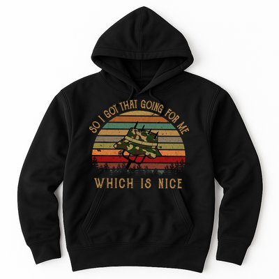 So I Got That Going For Me Which Is Nice Funny Vintage Hat Hoodie