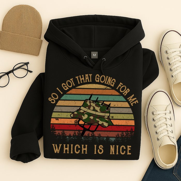 So I Got That Going For Me Which Is Nice Funny Vintage Hat Hoodie