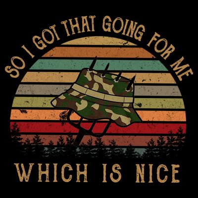 So I Got That Going For Me Which Is Nice Funny Vintage Hat T-Shirt