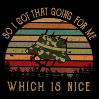 So I Got That Going For Me Which Is Nice Funny Vintage Hat Flatbill Hat