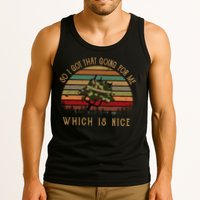 So I Got That Going For Me Which Is Nice Funny Vintage Hat Tank Top