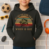 So I Got That Going For Me Which Is Nice Funny Vintage Hat Kids Hoodie