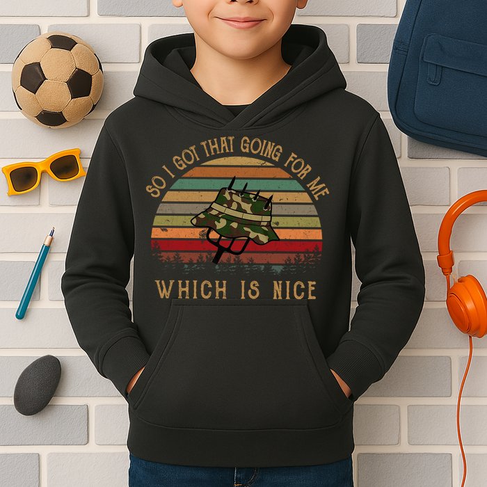 So I Got That Going For Me Which Is Nice Funny Vintage Hat Kids Hoodie