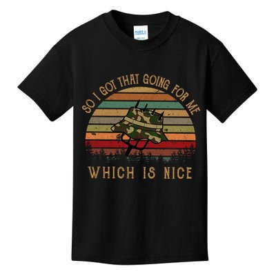 So I Got That Going For Me Which Is Nice Funny Vintage Hat Kids T-Shirt