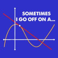 Sometimes I Go Off On A Tangent Math Math Nerd Gift 16 in Basic Backpack