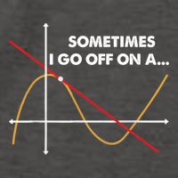 Sometimes I Go Off On A Tangent Math Math Nerd Gift Vector Backpack