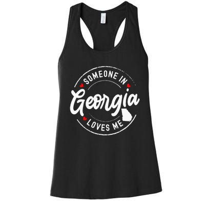 Someone In Georgia Loves Me Women's Racerback Tank