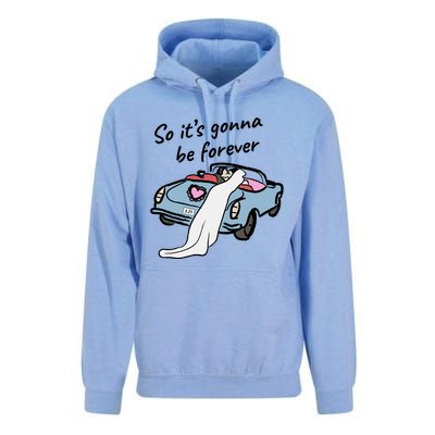 So ItS Gonna Be Forever Bride And Groom | Love Quotes Romantic Wedding Unisex Surf Hoodie