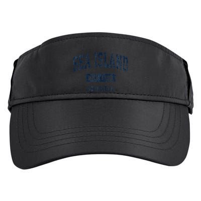 Sea Island Georgia Ga Vintage Established Adult Drive Performance Visor