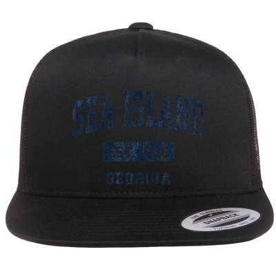 Sea Island Georgia Ga Vintage Established Flatbill Hat