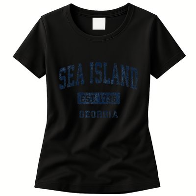 Sea Island Georgia Ga Vintage Established Womens T-Shirt