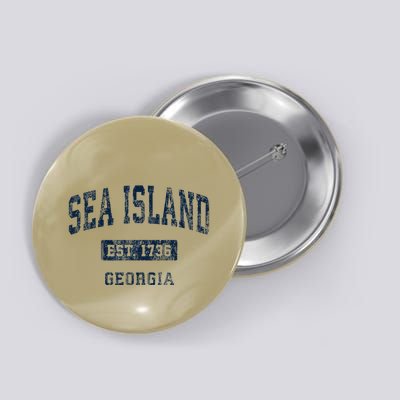 Sea Island Georgia Ga Vintage Established Button