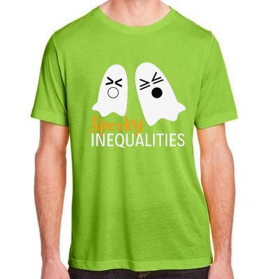 Spooky Inequalities Ghosts Halloween Math Teacher Cute Adult ChromaSoft Performance T-Shirt