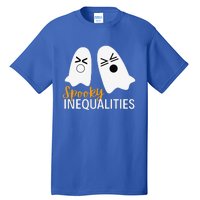 Spooky Inequalities Ghosts Halloween Math Teacher Cute Tall T-Shirt