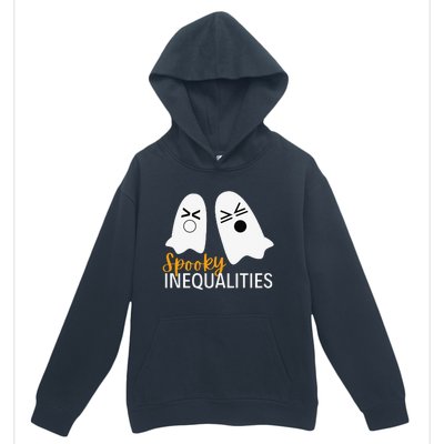 Spooky Inequalities Ghosts Halloween Math Teacher Cute Urban Pullover Hoodie