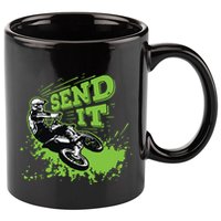 Send It Gift Funny Dirt Bike Motocross Supercross Rider 11oz C Handle Ceramic Mug