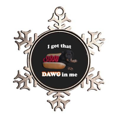 Snazzyseagul I Got That Dawg In Me Metallic Star Ornament