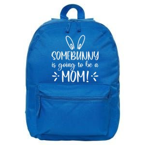 Somebunny Is Going To Be A Mom Easter Pregnancy Announcet Gift 16 in Basic Backpack