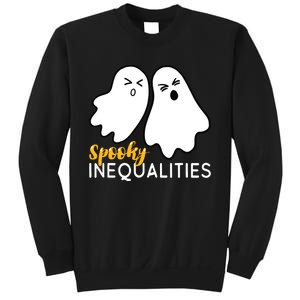 Spooky Inequalities Ghosts Halloween Math Teacher Sweatshirt