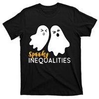 Spooky Inequalities Ghosts Halloween Math Teacher T-Shirt