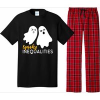 Spooky Inequalities Ghosts Halloween Math Teacher Pajama Set