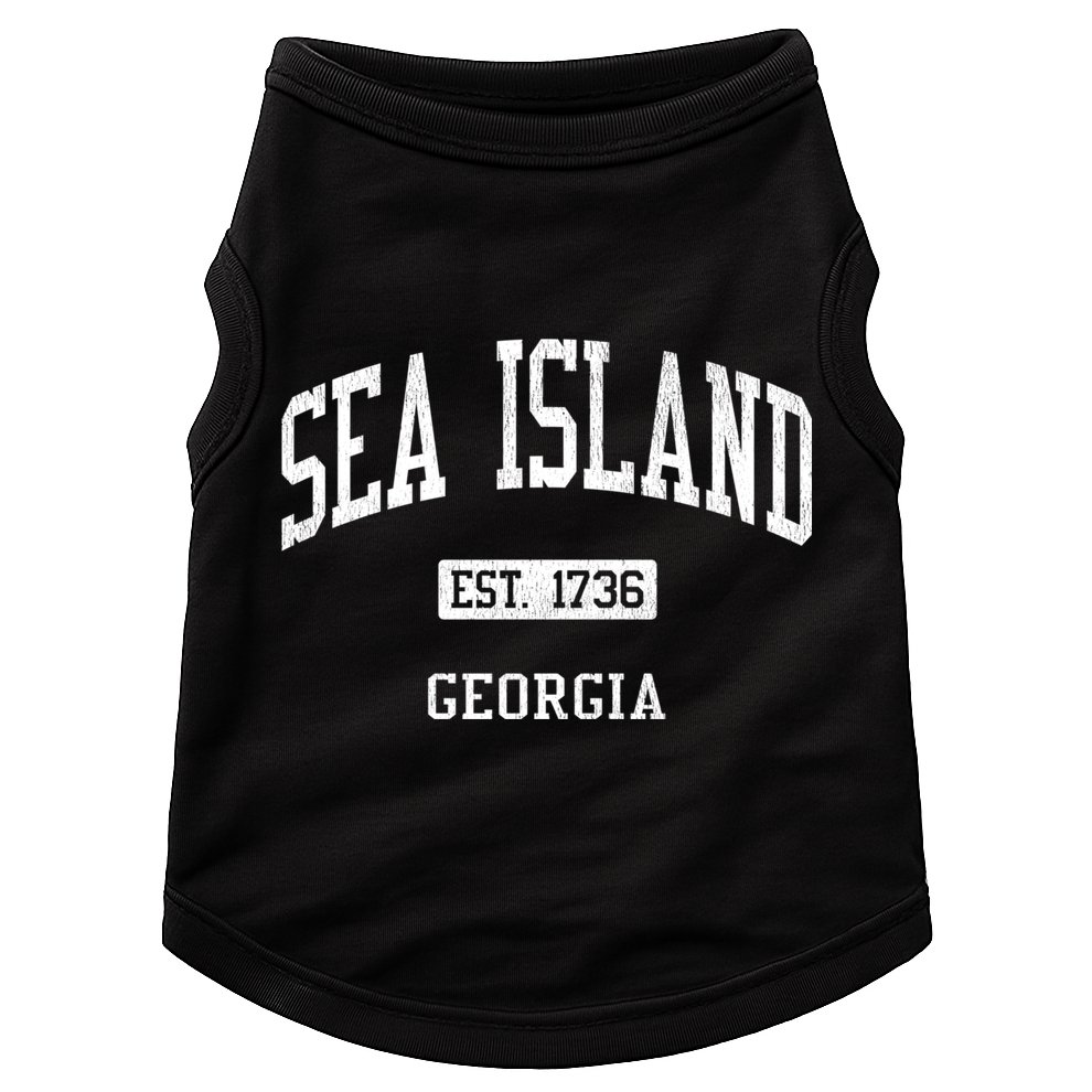 Sea Island Georgia Ga Js04 Vintage Athletic Sports Doggie Tank