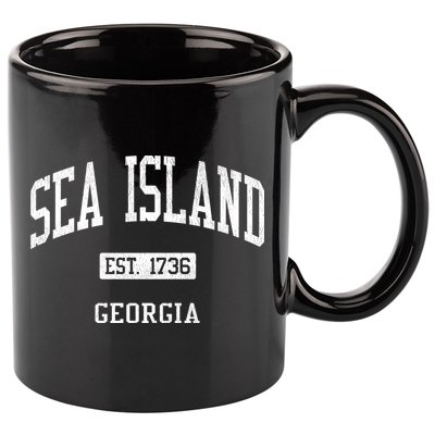 Sea Island Georgia Ga Js04 Vintage Athletic Sports 11oz C Handle Ceramic Mug