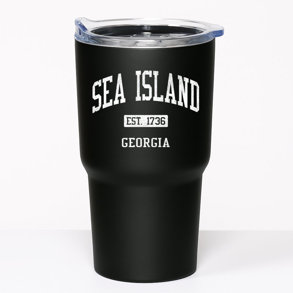 Sea Island Georgia Ga Js04 Vintage Athletic Sports Tumbler