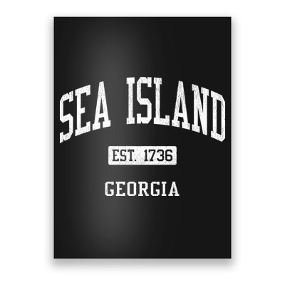 Sea Island Georgia Ga Js04 Vintage Athletic Sports Poster