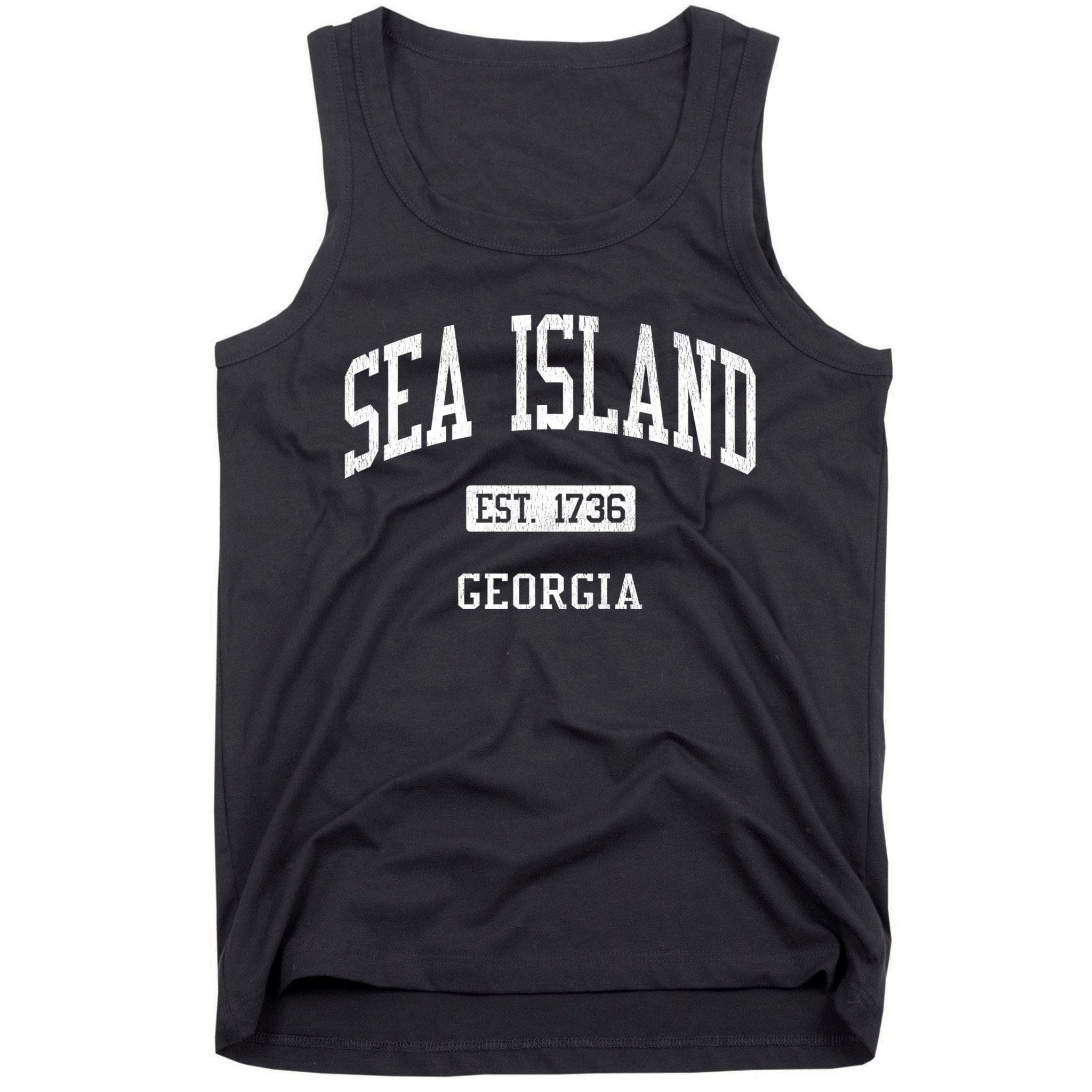 Sea Island Georgia Ga Js04 Vintage Athletic Sports Tank Top